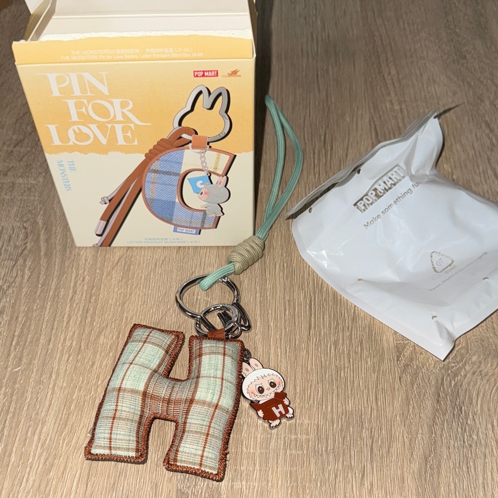 THE MONSTERS Pin For Love Series- Letter Pendant H